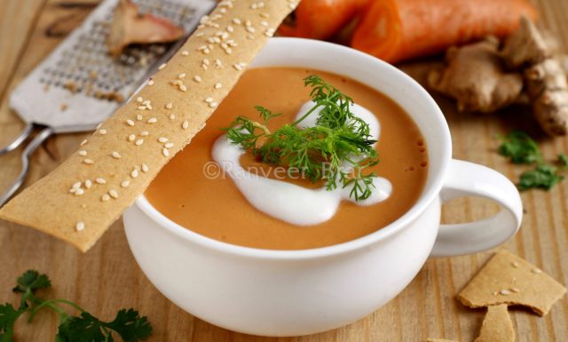 Curried Carrot Ginger Soup Recipe - Ranveer Brar