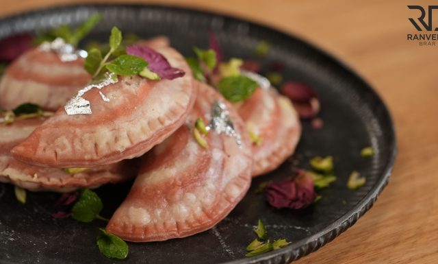 Holi Special Colourful Gujiya Pink Rose Gujiya  रवा वाली गुलाबी गुजिया Recipe - Ranveer Brar