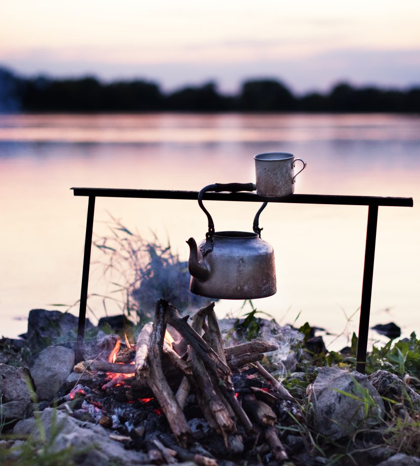 Kettle By Lake