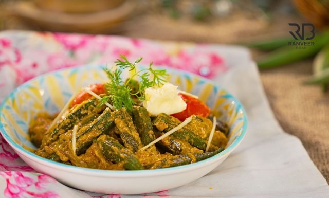 Bhindi Butter Masala भिंडी मसाला नए तरीके से spicy Bhindi Makhani recipe Recipe - Ranveer Brar