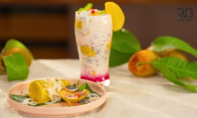 Mango Kulfi & Falooda drink सिर्फ 3 चीज़ों से मैंगो कुल्फी आम का फालूदा Falooda summer drink Recipe - Ranveer Brar
