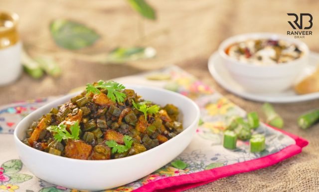Home style Bhindi fry चटपटी मसालेदार भिंडी सब्जी Bhindi Raita bonus recipe Recipe - Ranveer Brar