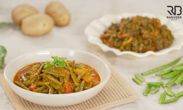Spicy Gavar Phali sabji मज़ेदार ग्वार फली सब्जी 2 तरह से Cluster Beans gravy Recipe - Ranveer Brar