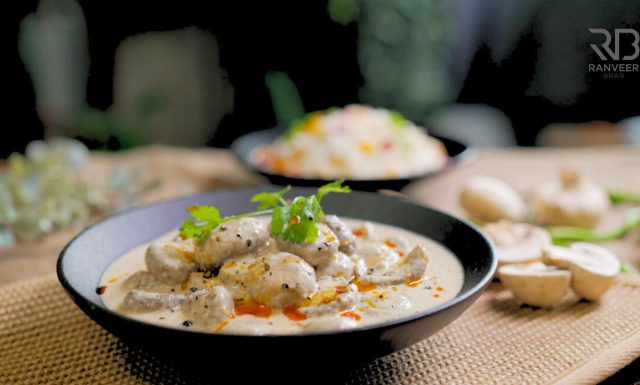 Mushroom Curry मशरुम काली मिर्च Bonus Kashmiri पुलाव Kali Mirch Mushroom Recipe - Ranveer Brar