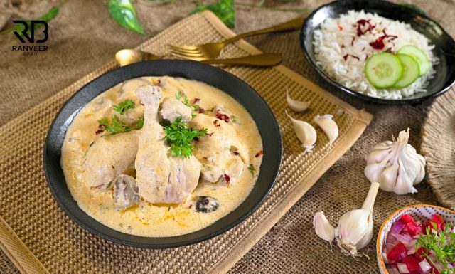 Creamy Chicken मखमली चिकन लहसुन वाला Garlic Chicken with Creamy Gravy Recipe - Ranveer Brar