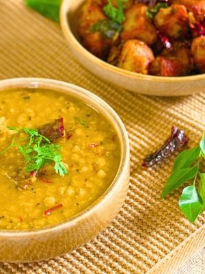 Dal Tadka And Aloo Fry 