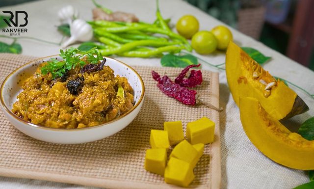 Himachali Khatta Kaddu हिमाचली खट्टे कद्दू की नायाब recipe unique Pumpkin sabji Recipe - Ranveer Brar