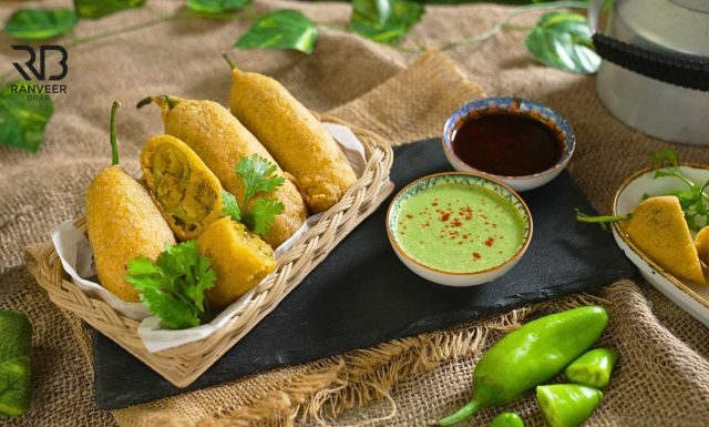 Monsoon spl जोधपुरी भरवां मिर्ची वडा Jodhpuri Mirchi Vada Mirchi Pakoda Recipe - Ranveer Brar