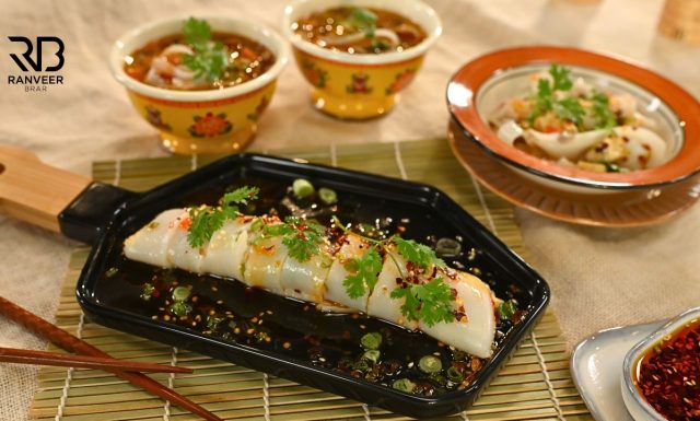 Spicy Veg Thukpa with Tibetan Laphing वेज थुक्पा सूप Tibetan Noodle Soup Recipe - Ranveer Brar