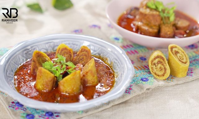 Stuffed Gatte ki Sabji नायाब गट्टे की सब्जी No Onion/Garlic ‘Laxmi’ Gatte Recipe - Ranveer Brar Stuffed Gatte ki Sabji नायाब गट्टे की सब्जी No Onion/Garlic ‘Laxmi’ Gatte Recipe - Ranveer Brar