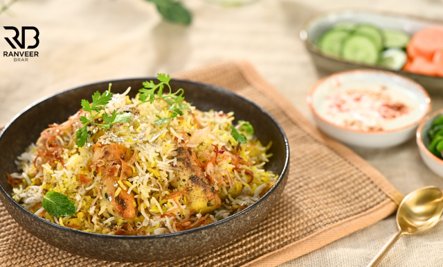 Chicken Seekh Dum Biryani मख़मली मलाई सीख़ बिरयानी Tawa Seekh bonus recipe Recipe - Ranveer Brar