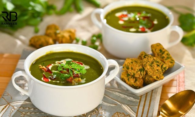 Winter Spl Palak Matar Soup पालक मटर सूप सर्दियों के लिए best Healthy Indian Soup Recipe - Ranveer Brar