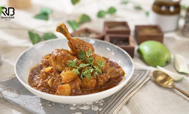 Mango Chicken Curry चटपटा अचारी मैंगो चिकन Achari / Raw mango Chicken recipe Recipe - Ranveer Brar Mango Chicken Curry चटपटा अचारी मैंगो चिकन Achari / Raw mango Chicken recipe Recipe - Ranveer Brar