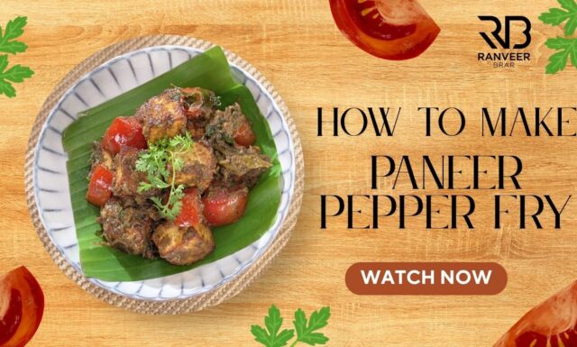 10 mins में Paneer Pepper Fry🌶️ काली मिर्च पनीर फ्राई झटपट Paneer recipe Recipe - Ranveer Brar