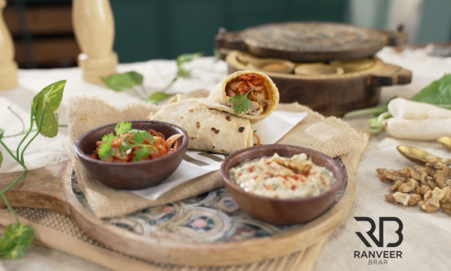 Chicken Kathi Roll | Dhaba Style Chicken Roll with Mooli & Pyaz Chutney Recipe - Ranveer Brar