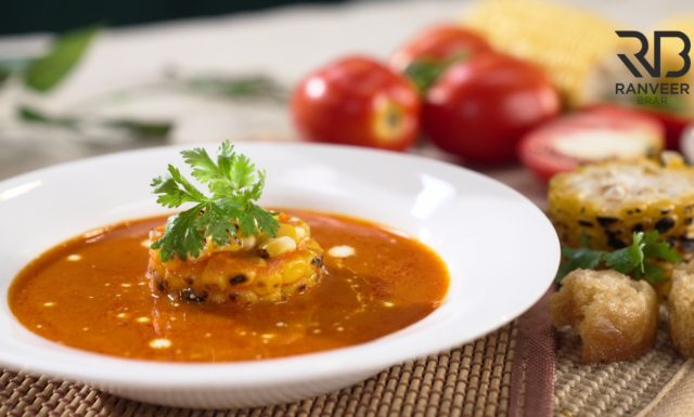 टमाटर सूप बिलकुल होटल जैसा | Tomato Soup Monsoon spl | Tomato Corn Shorba | Chef Ranveer Brar Recipe - Ranveer Brar टमाटर सूप बिलकुल होटल जैसा | Tomato Soup Monsoon spl | Tomato Corn Shorba | Chef Ranveer Brar Recipe - Ranveer Brar