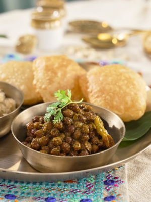 Halwa And Chana Puri